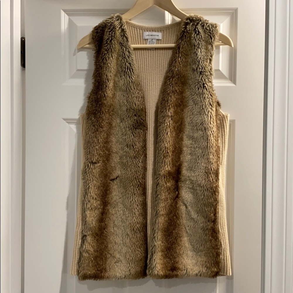 Front Faux Fur Vest